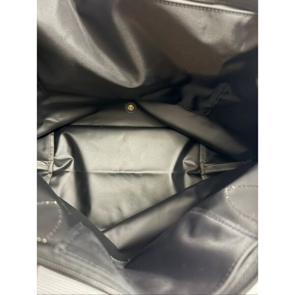 LONGCHAMP Le Pliage Large Foldable Nylon Shoulder Tote Black/Brown - Picture 3 of 15